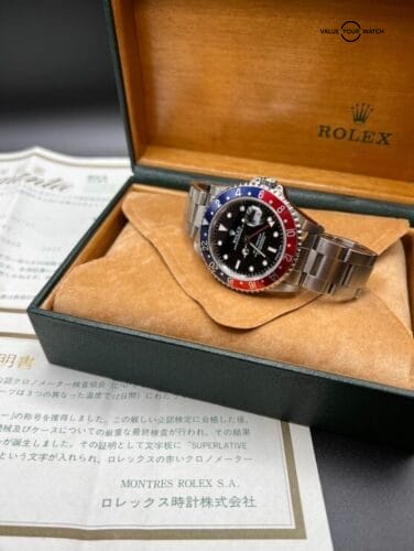 Serviced 1997 Rolex GMT Master Pepsi 16700 Sapphire Quick Set Date, Box/Papers - Image 4