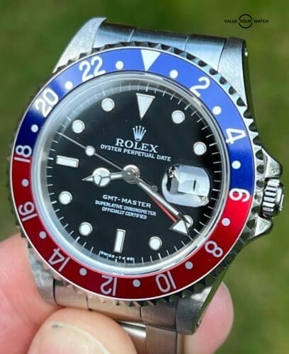 Serviced 1997 Rolex GMT Master Pepsi 16700 Sapphire Quick Set Date, Box/Papers - Image 6