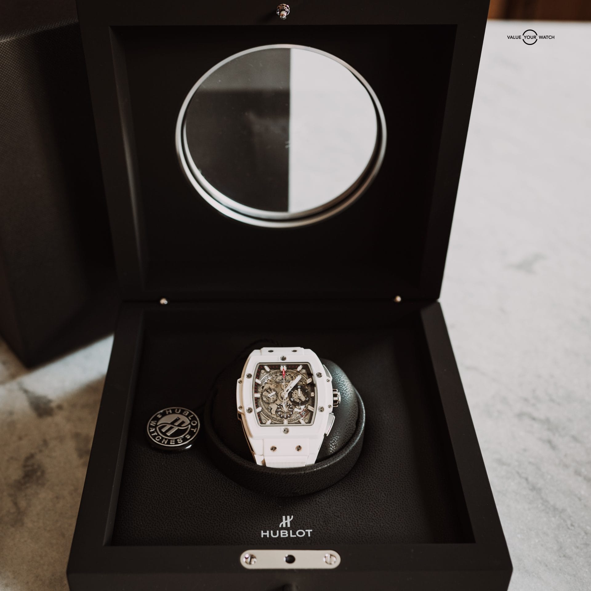 Hublot Spirit of Big Bang White Ceramic Chronograph Skeleton