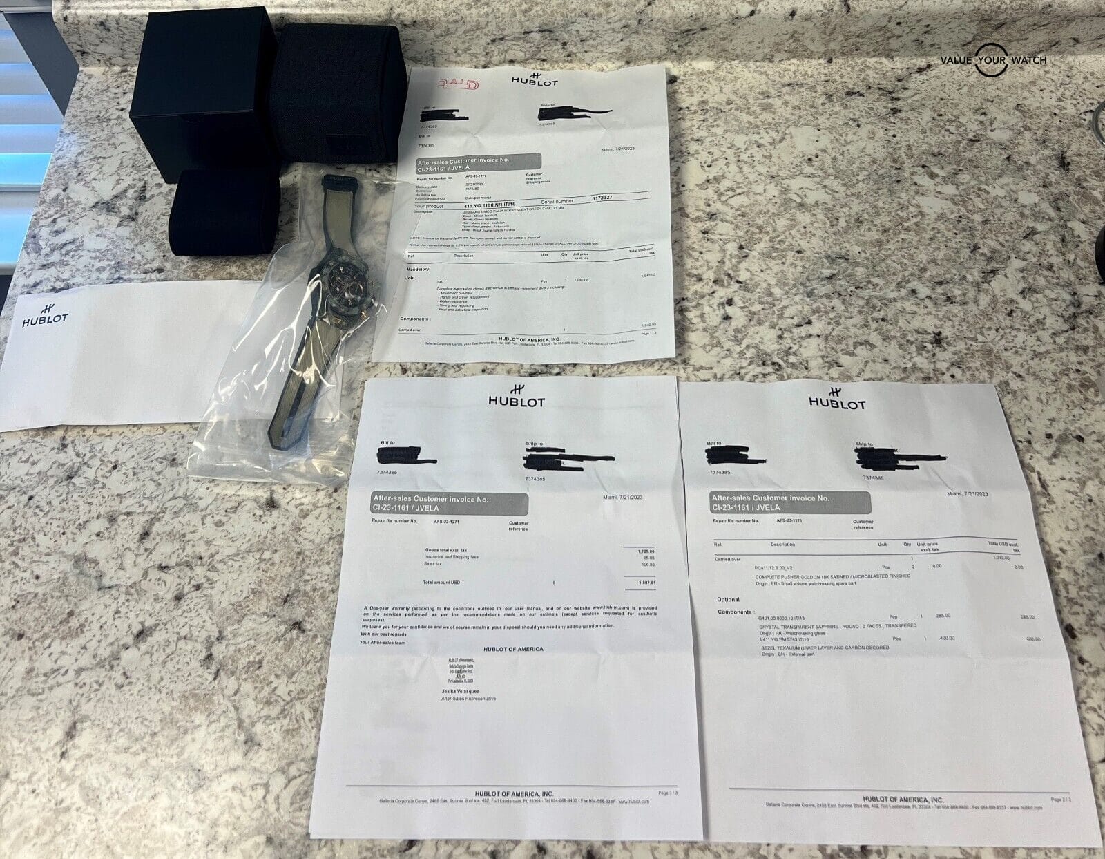 Hublot Big Bang Unico Chronograph 45mm 411.YG.1198.NR.ITI16 Green Camo SERVICED! - Image 4