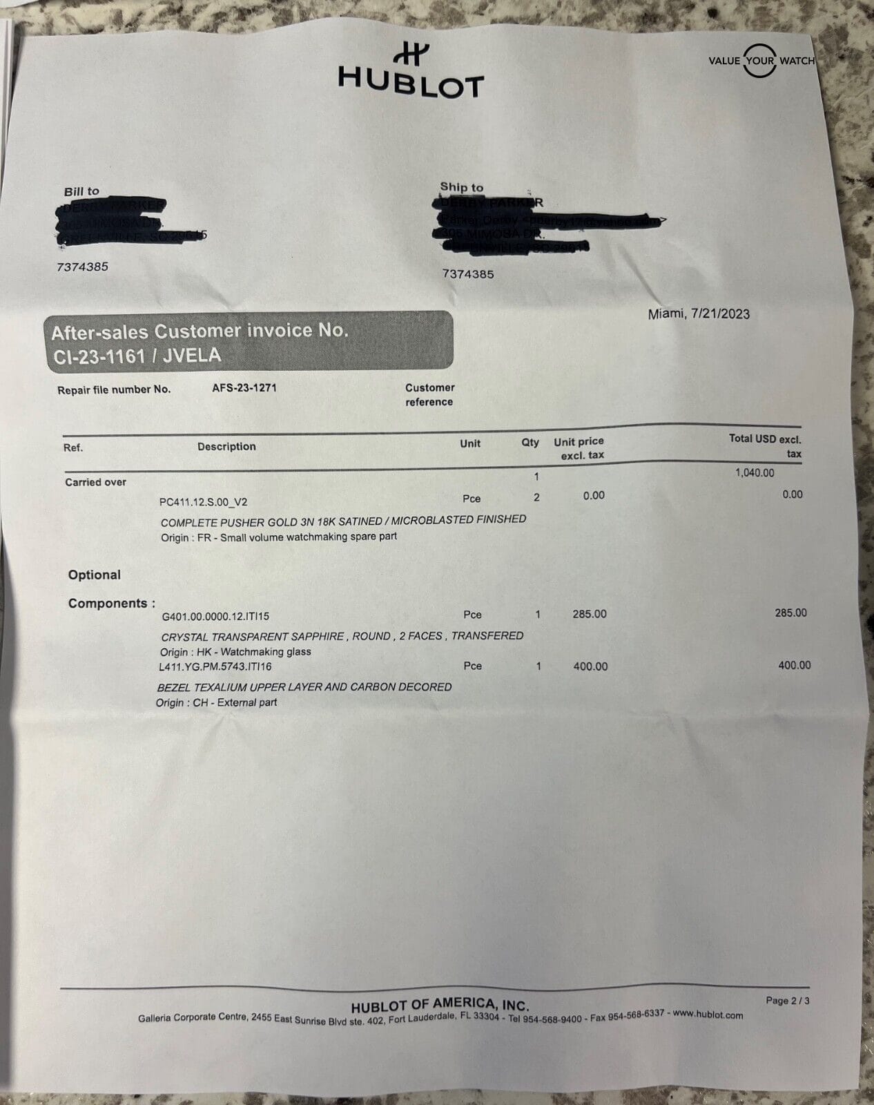 Hublot Big Bang Unico Chronograph 45mm 411.YG.1198.NR.ITI16 Green Camo SERVICED! - Image 6