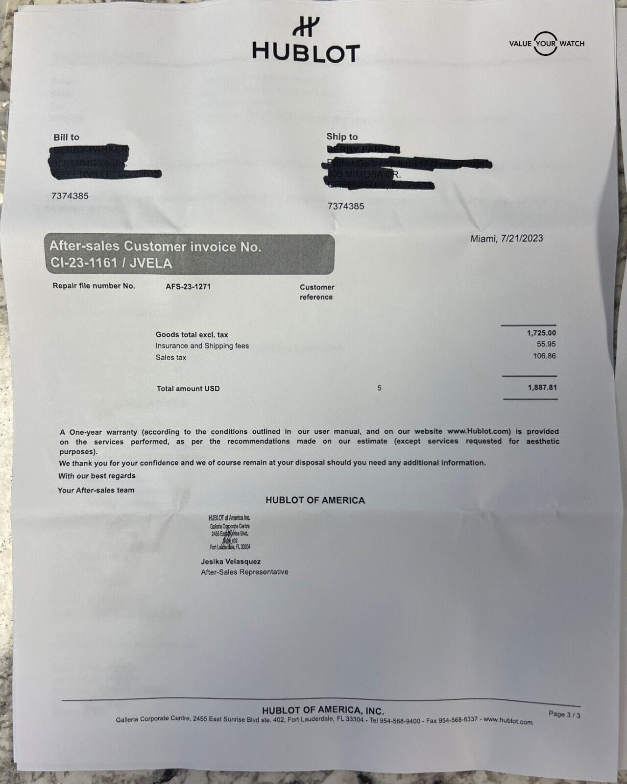 Hublot Big Bang Unico Chronograph 45mm 411.YG.1198.NR.ITI16 Green Camo SERVICED! - Image 7