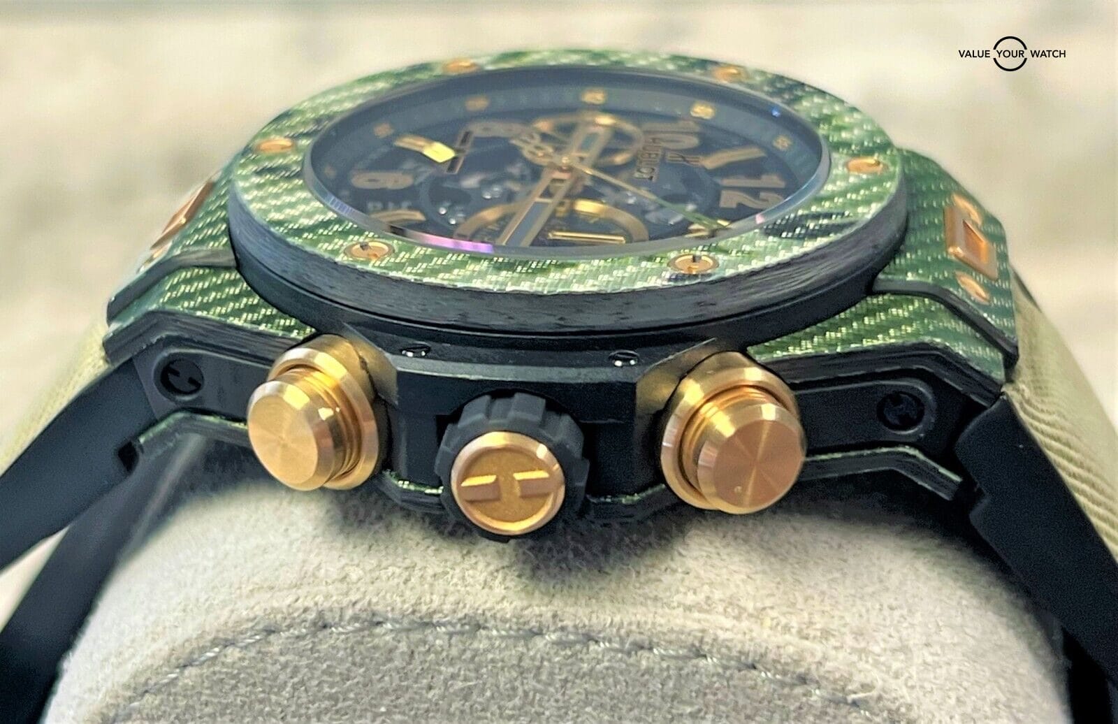 Hublot Big Bang Unico Chronograph 45mm 411.YG.1198.NR.ITI16 Green Camo SERVICED! - Image 15