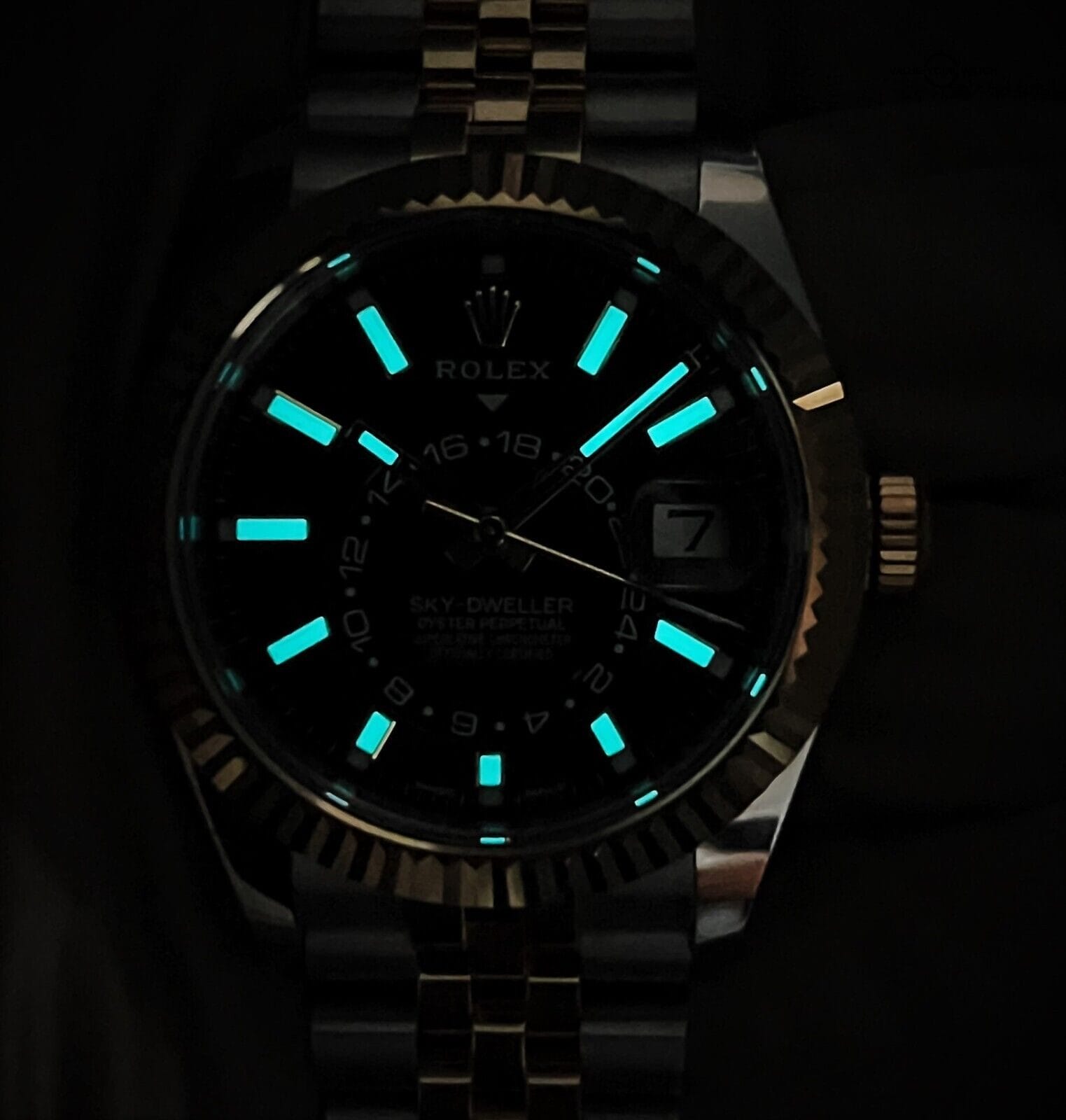 2023 Rolex Sky-Dweller Black Dial Jubilee 326933 BOXES/PAPERS! - Image 9