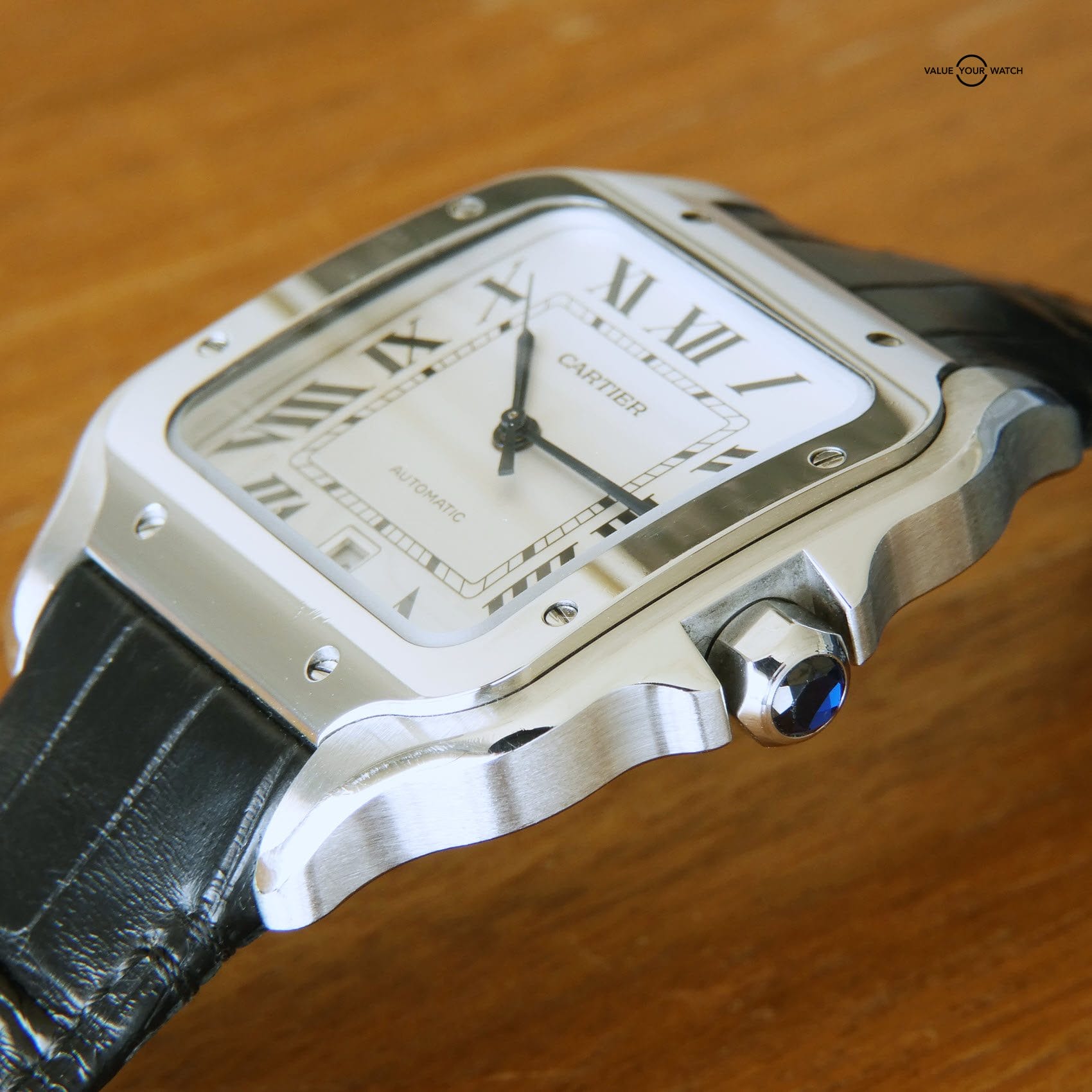 Cartier Santos de Cartier Large Box Papers Intl. Ship Automatic