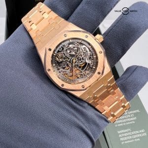 Audemars Piguet AP Skeleton Royal Oak Openworked 39mm Rose Gold Factory Bracelet