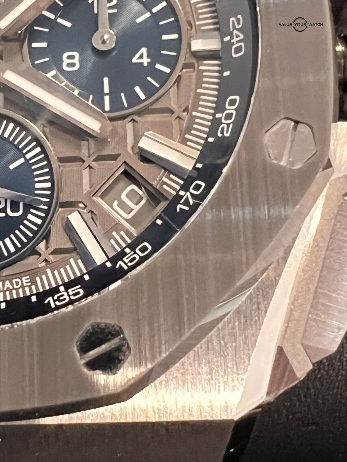 2023 Audemars Piguet 43mm Royal Oak Offshore Grey Blue Subdials AP Chronograph - Image 4