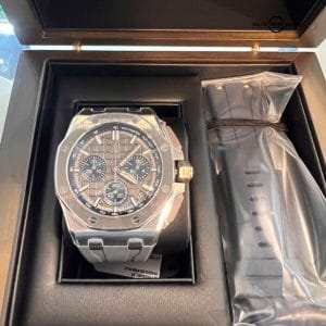 2023 Audemars Piguet 43mm Royal Oak Offshore Grey Blue Subdials AP Chronograph