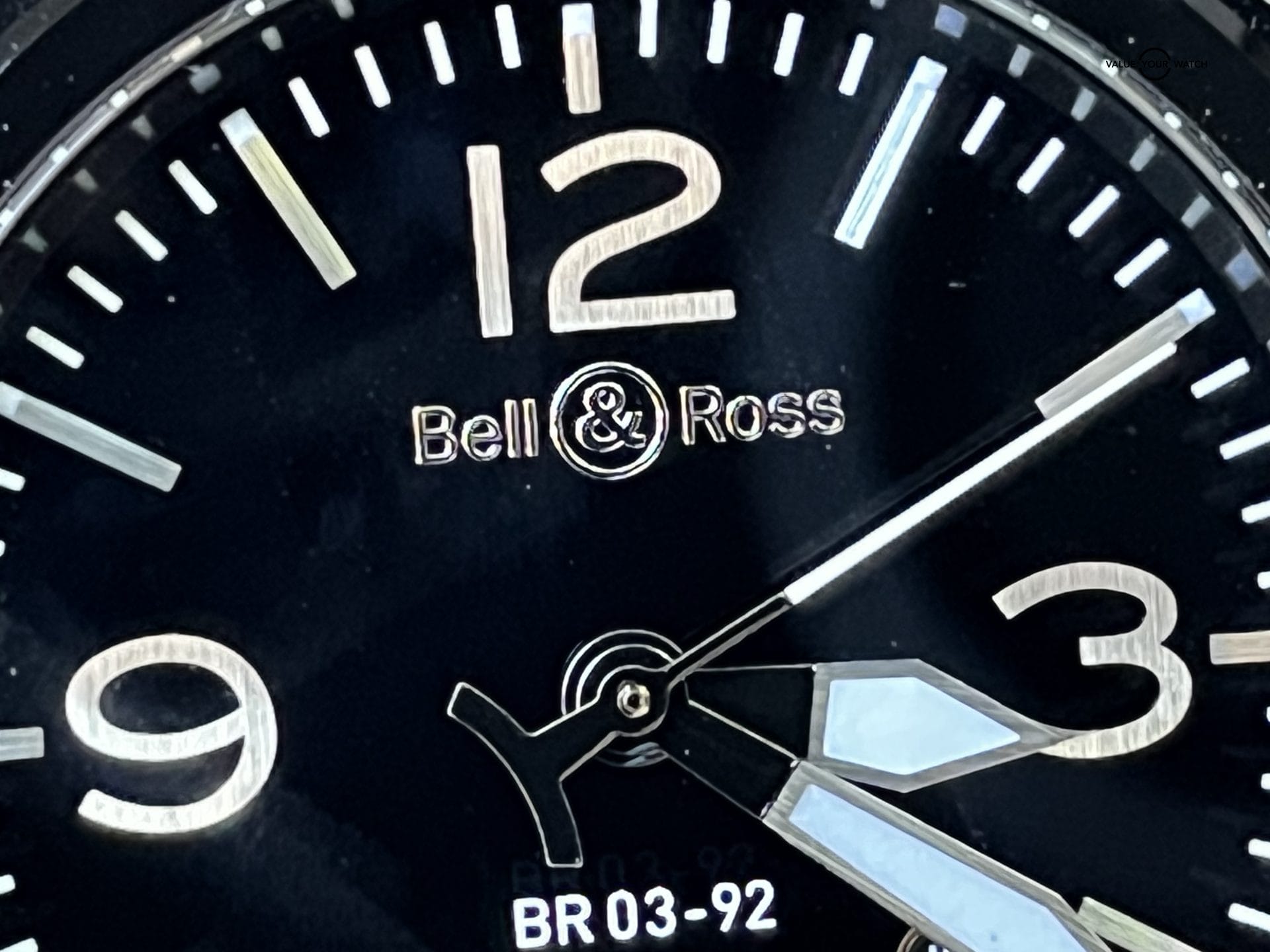 Extremely Clean BELL & ROSS Aviation BR03-92 Black Ceramic 42mm Brown Leather - Image 3