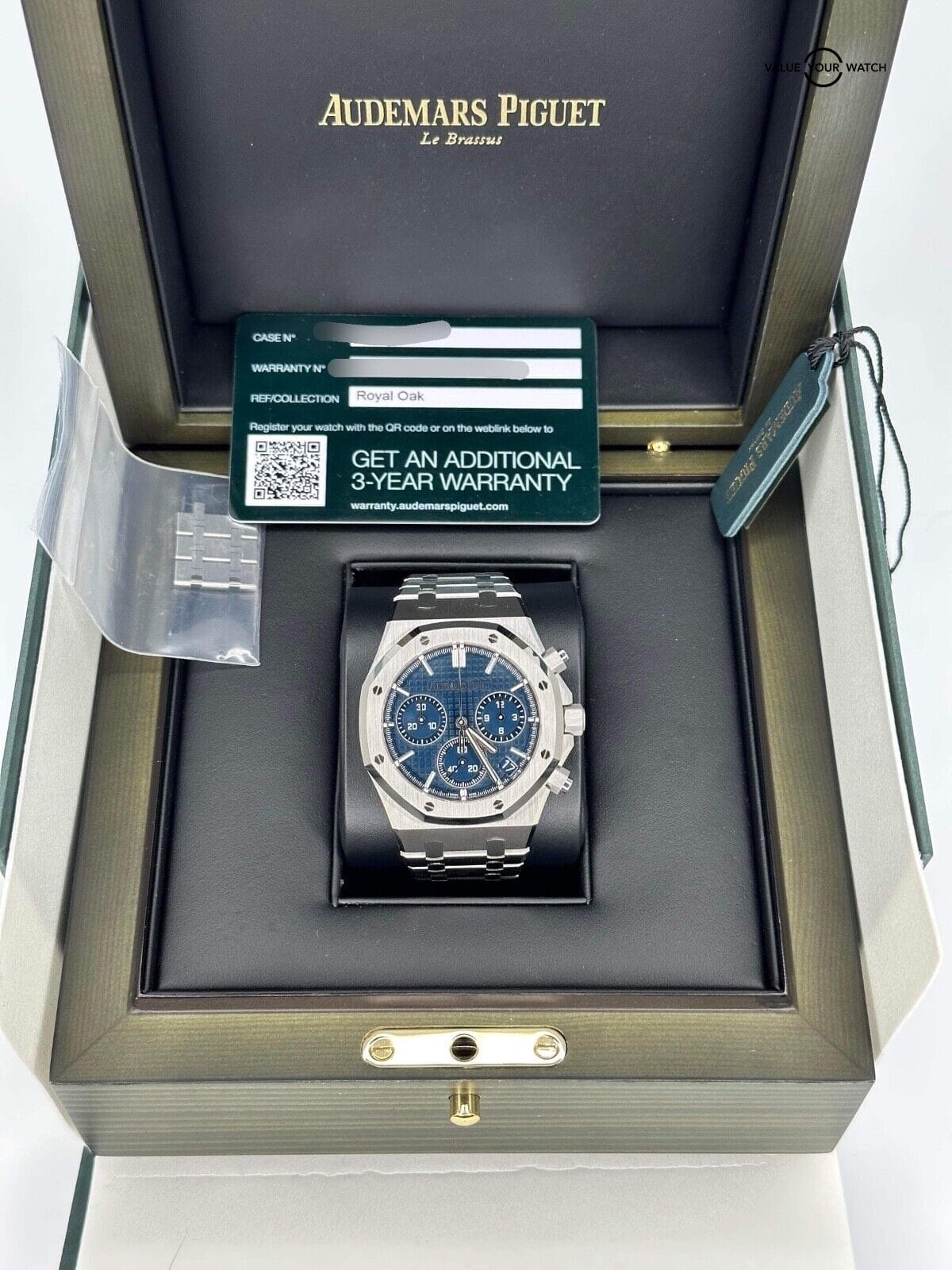 2023 New Unworn AP Audemars Piguet Royal Oak Chronograph 41mm Steel Blue Dial - Image 2