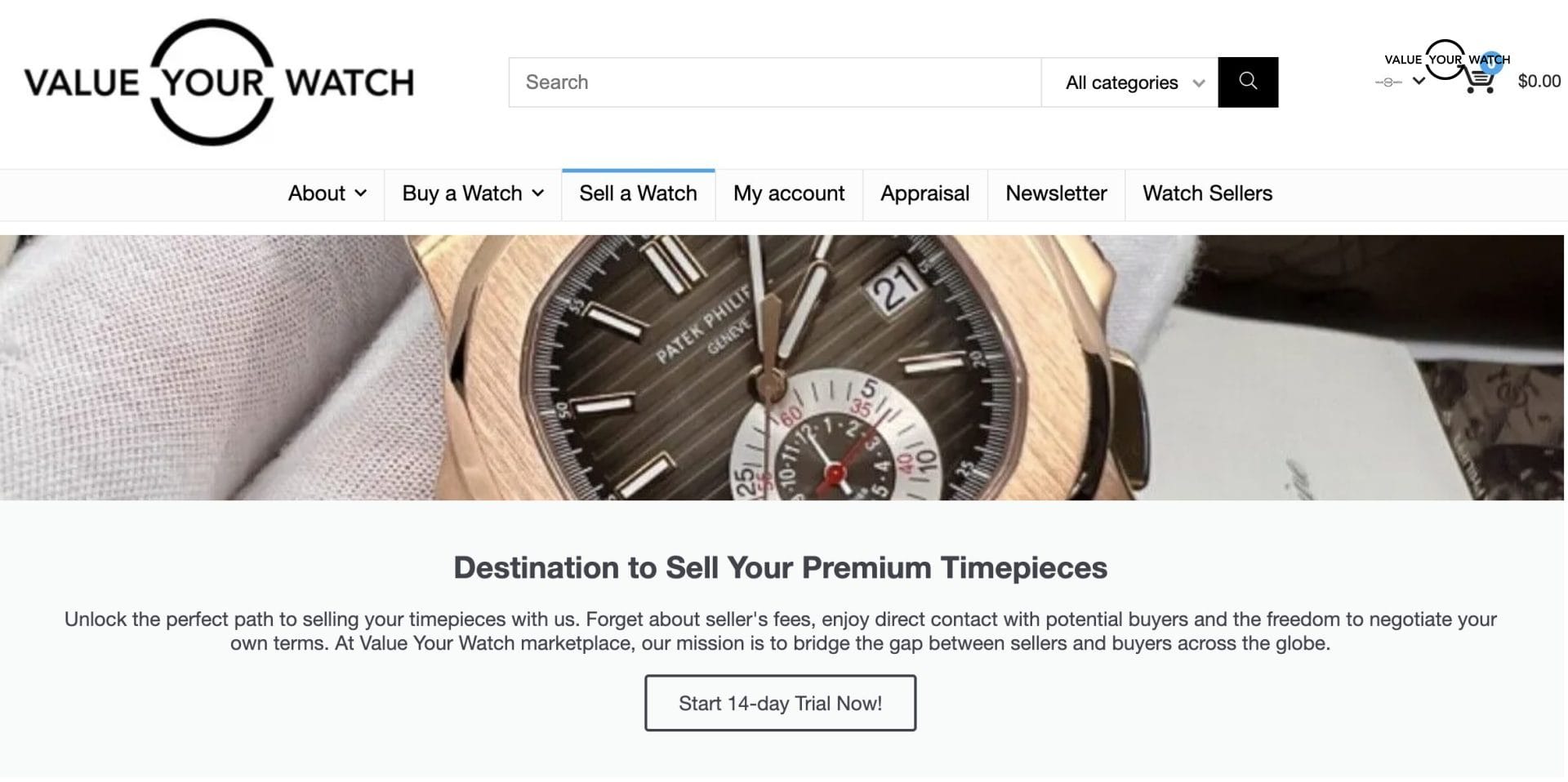 Value Your Watch Marketplace