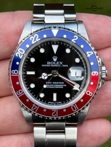 Serviced 1997 Rolex GMT Master Pepsi 16700 Sapphire Quick Set Date, Box/Papers - Image 8