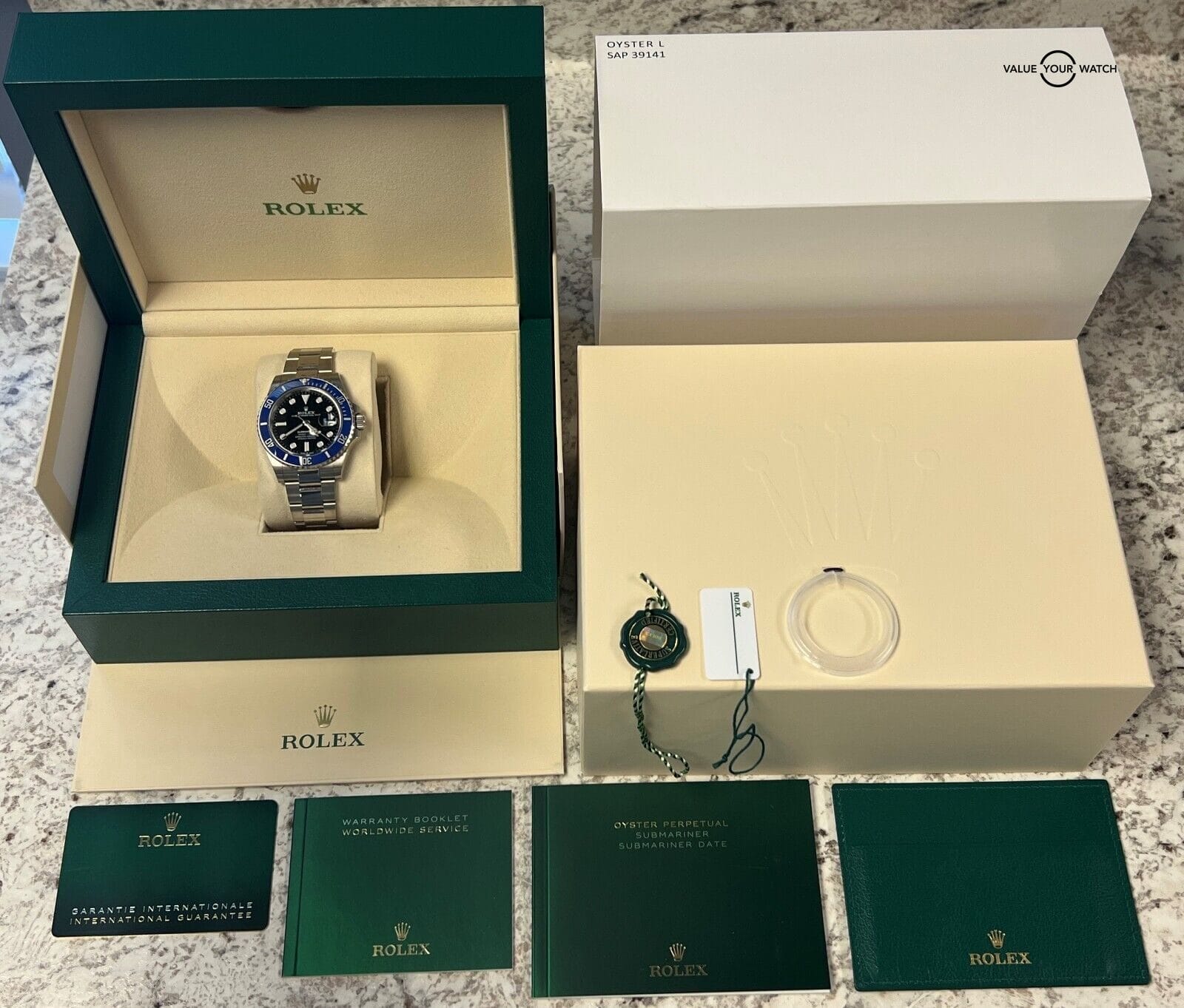 Rolex Submariner Date 126619 41mm 18K White Gold Blue Bezel BOXES/PAPERS! - Image 2