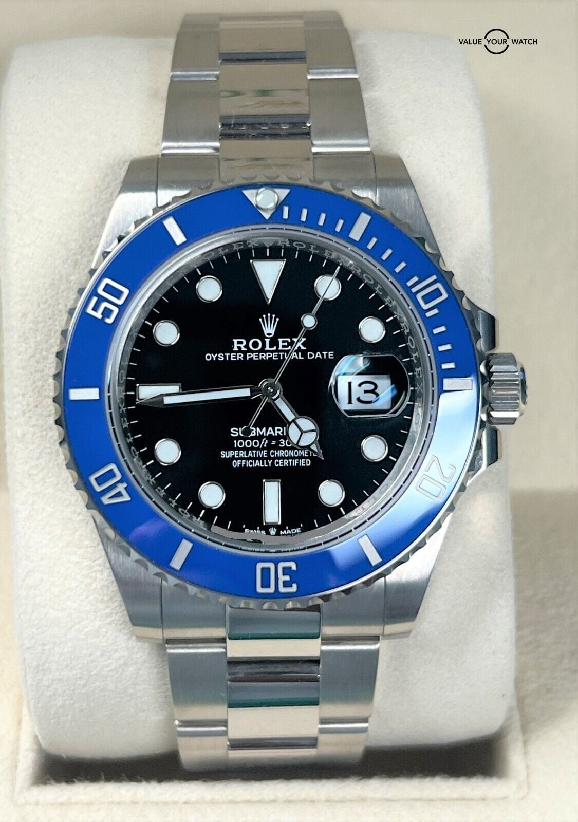 Rolex Submariner Date 126619 41mm 18K White Gold Blue Bezel BOXES/PAPERS! - Image 12