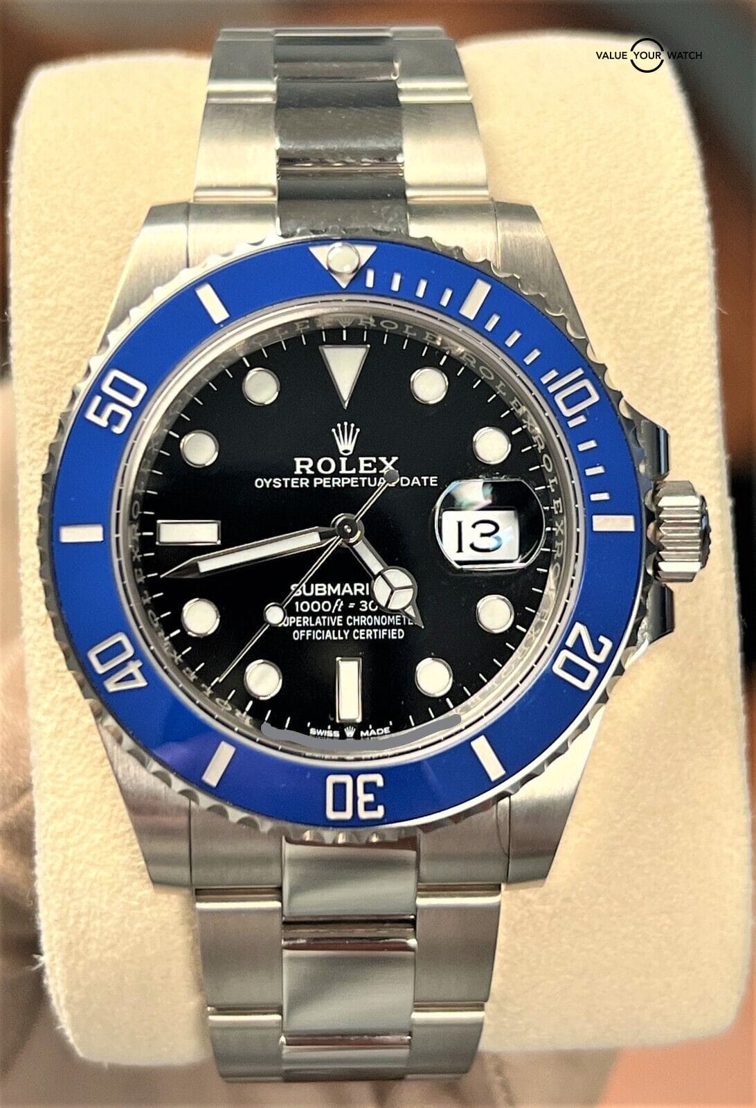 Rolex Submariner Date 126619 41mm 18K White Gold Blue Bezel BOXES/PAPERS! - Image 13