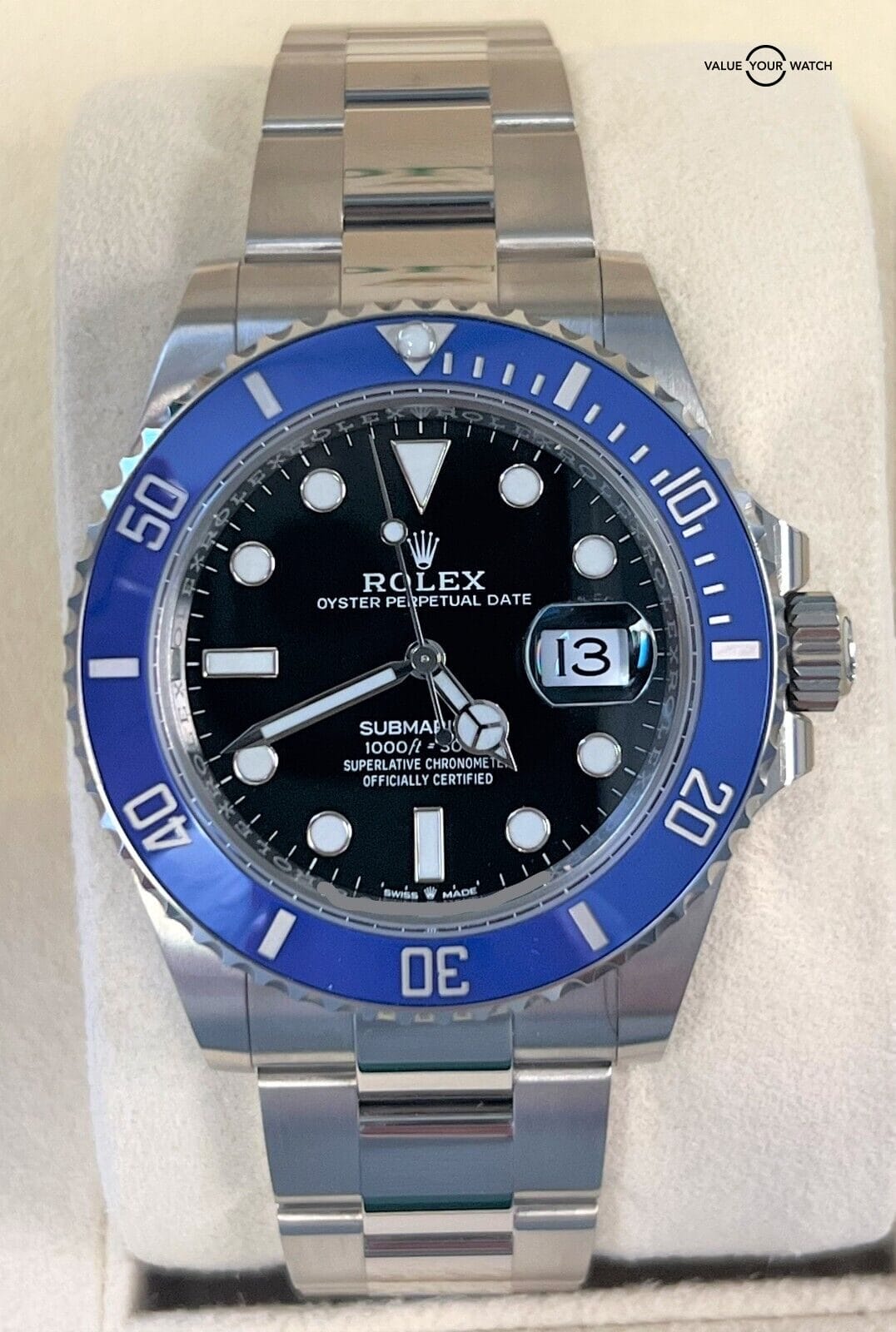 Rolex Submariner Date 126619 41mm 18K White Gold Blue Bezel BOXES/PAPERS! - Image 14