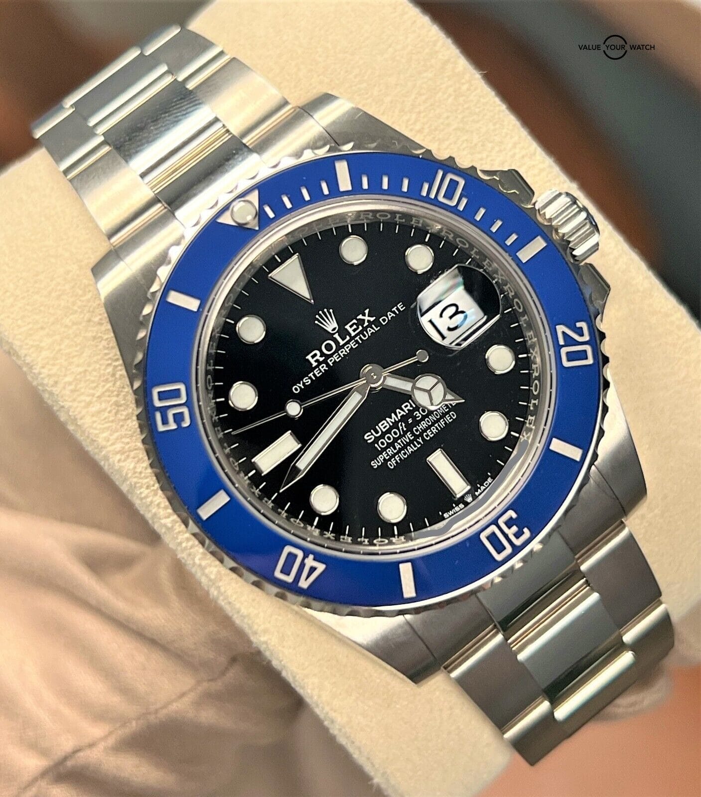 Rolex Submariner Date 126619 41mm 18K White Gold Blue Bezel BOXES/PAPERS!