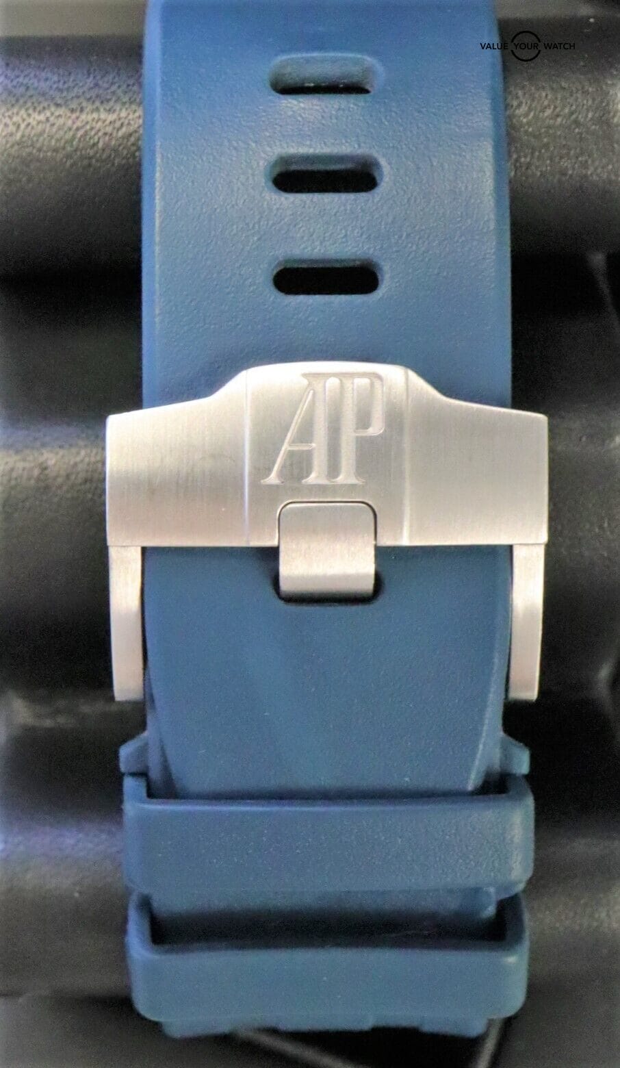 Audemars Piguet PLATINUM Royal Oak Offshore 44mm Blue Dial BOXES/PAPERS! - Image 9