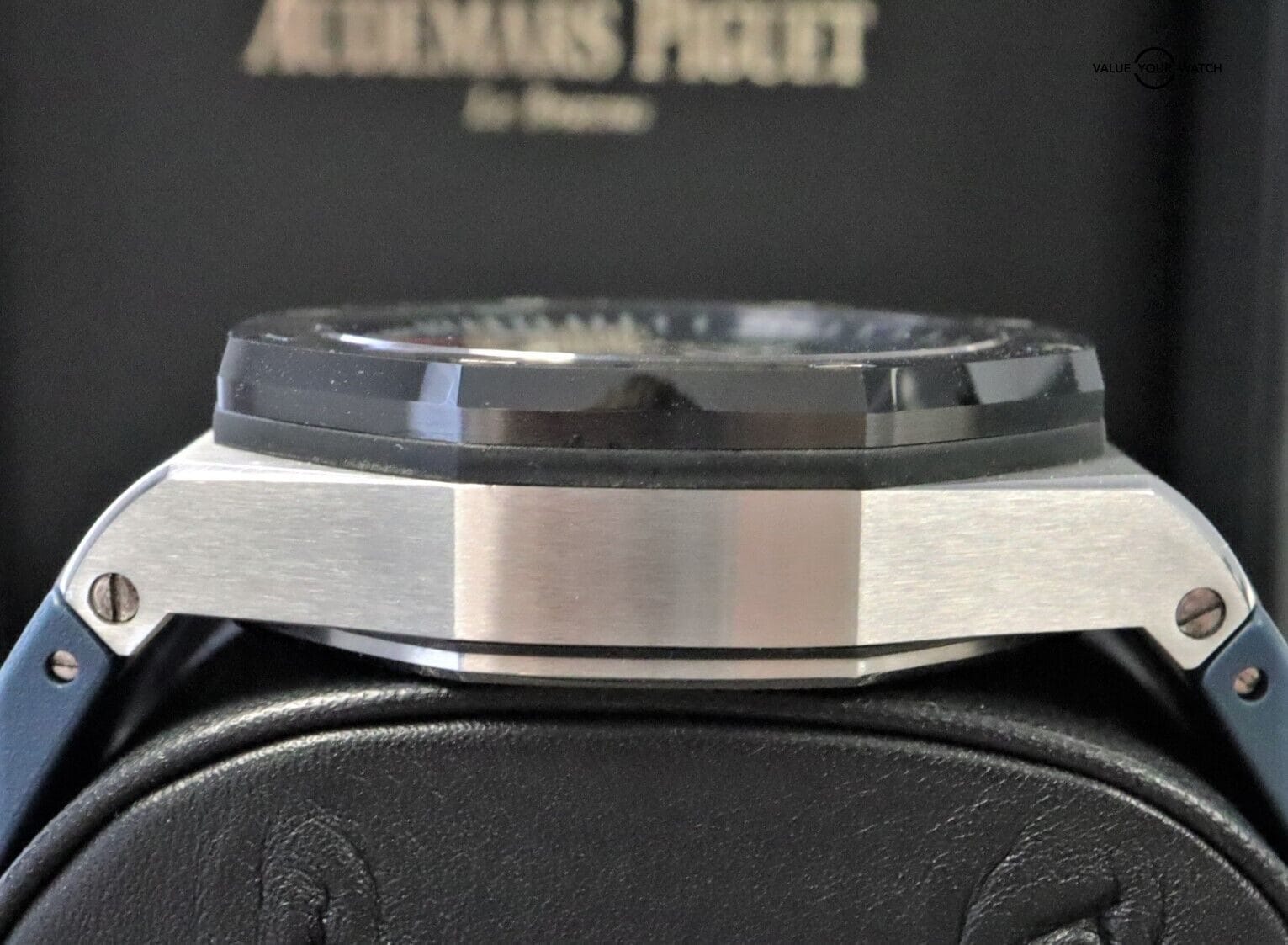 Audemars Piguet PLATINUM Royal Oak Offshore 44mm Blue Dial BOXES/PAPERS! - Image 12