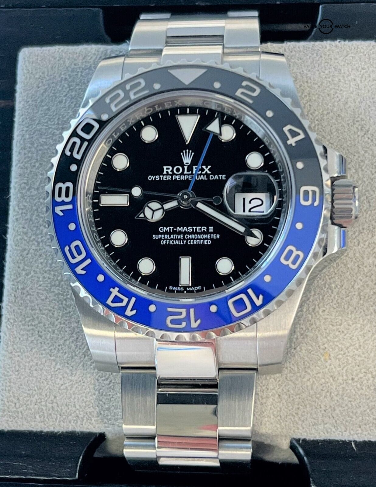 Rolex GMT-Master II 116710BLNR “BATMAN” Blue & Black Stainless Steel 40mm!