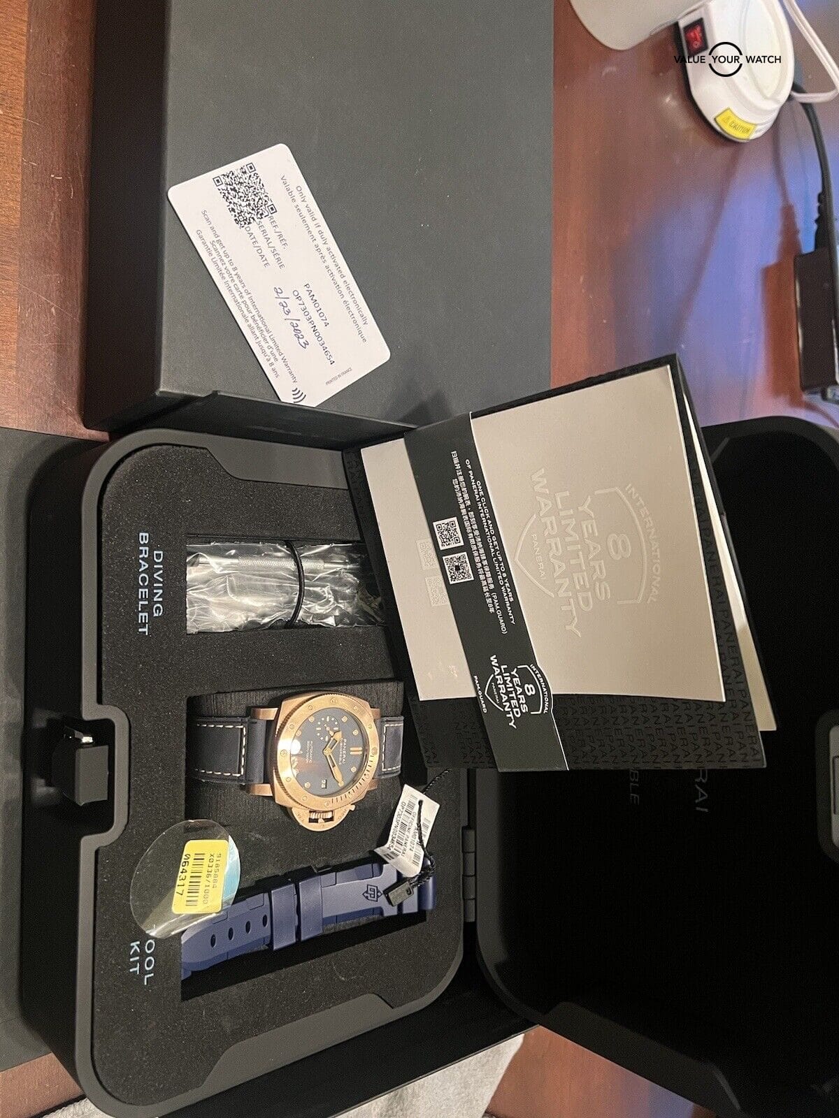 2023 Panerai Luminor Submersible Bronze Blue Dial Men's Watch - PAM01074 - Image 4