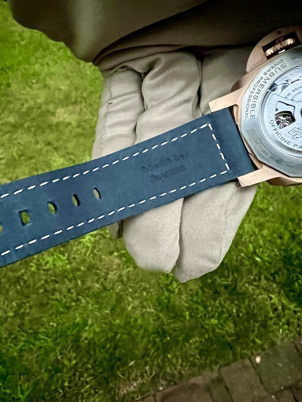 2023 Panerai Luminor Submersible Bronze Blue Dial Men's Watch - PAM01074 - Image 7