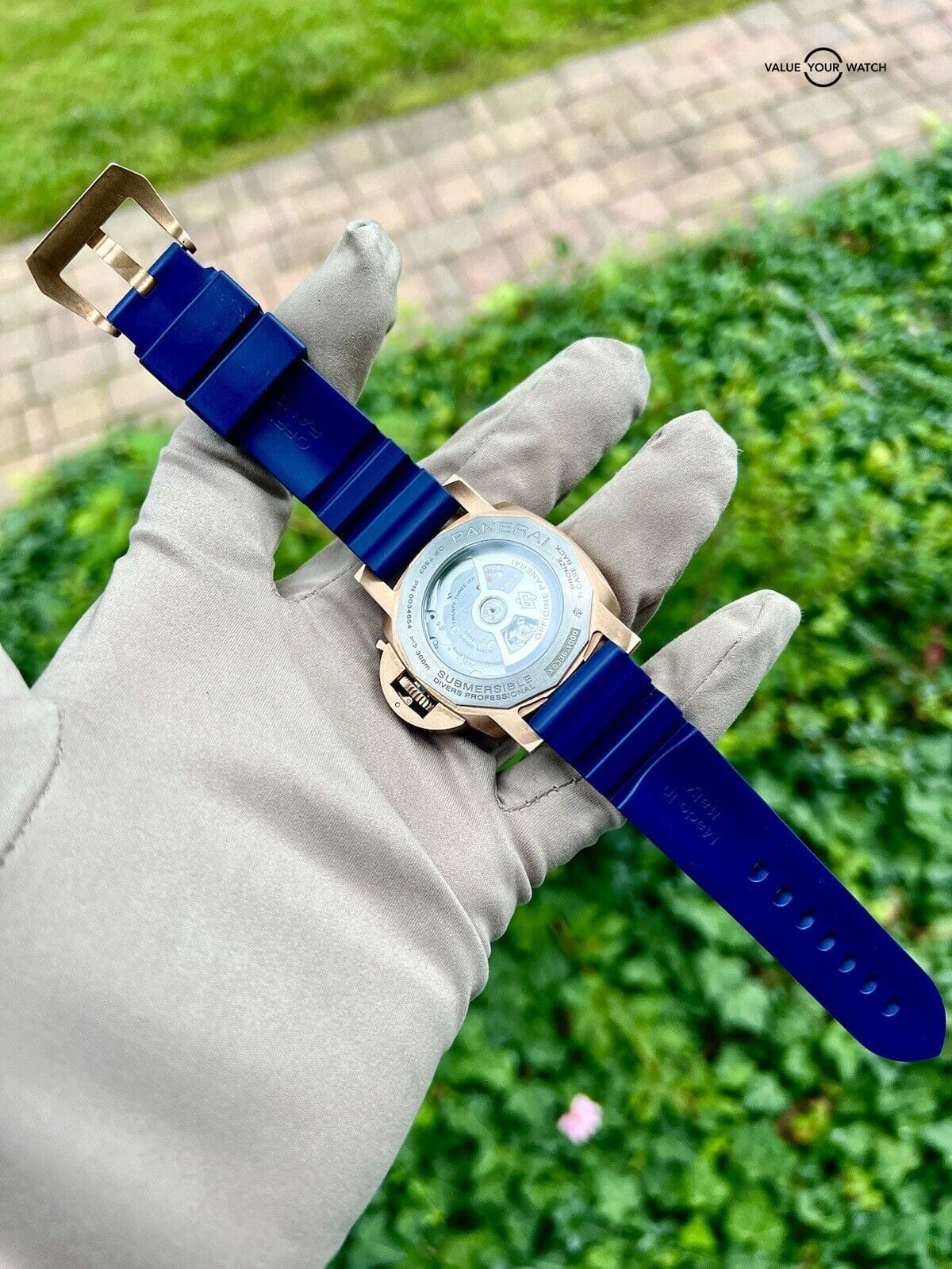 2023 Panerai Luminor Submersible Bronze Blue Dial Men's Watch - PAM01074 - Image 14