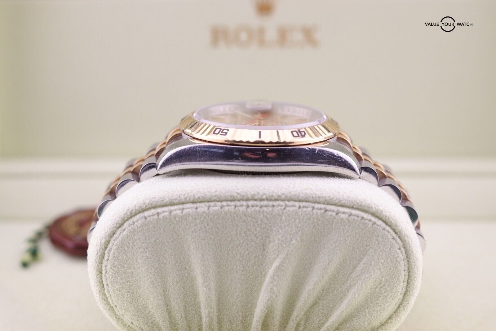 ROLEX MENS DATEJUST WATCH 18KT GOLD STEEL 36MM TURN-O-GRAPH 116263 WITH PAPERS - Image 11