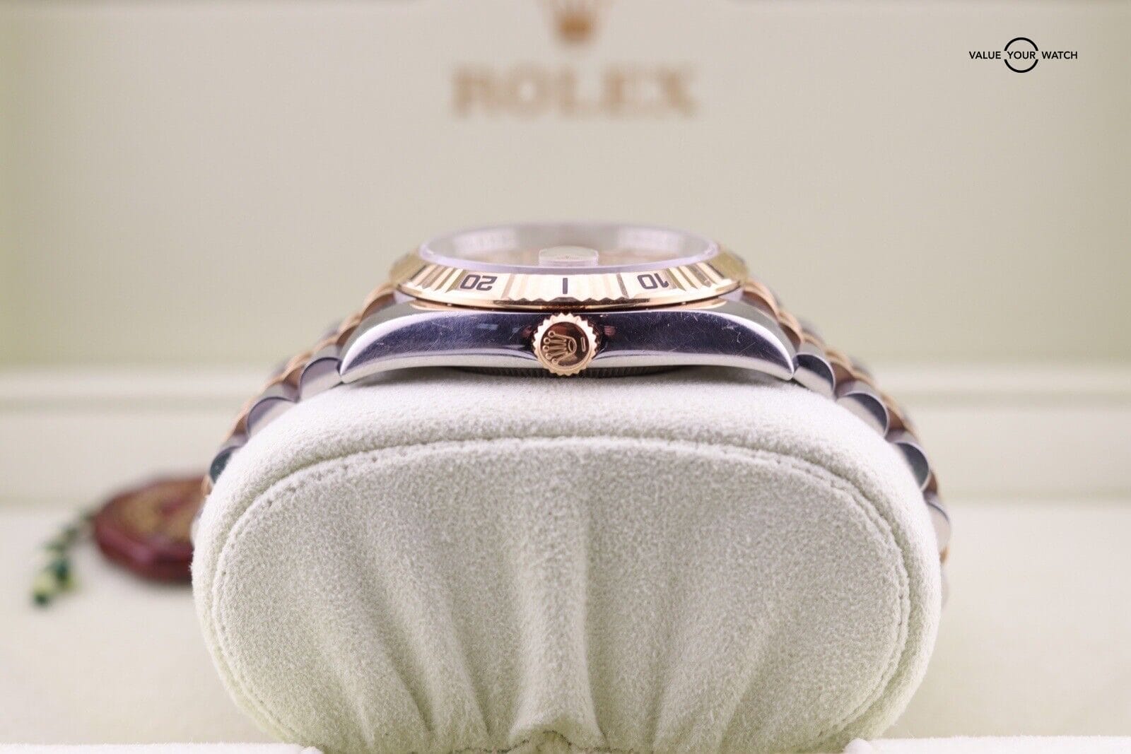 ROLEX MENS DATEJUST WATCH 18KT GOLD STEEL 36MM TURN-O-GRAPH 116263 WITH PAPERS - Image 12