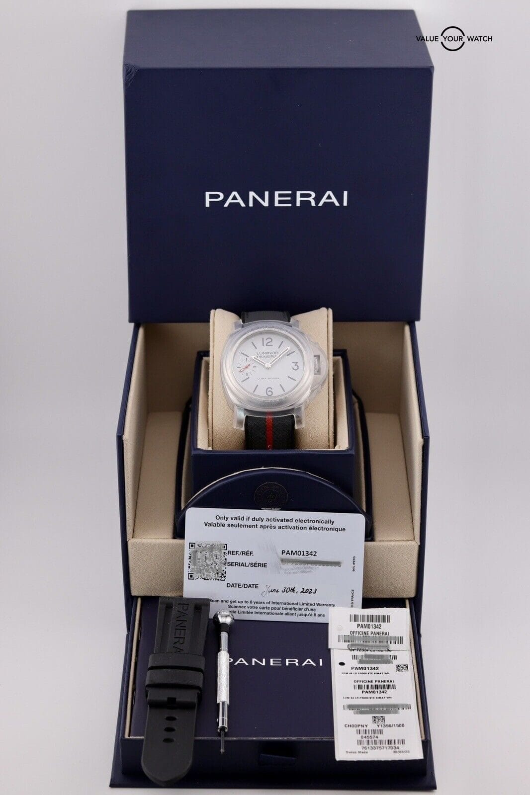 2023 Panerai Luminor Luna Rossa Limited PAM01342 Complete Set - Image 5