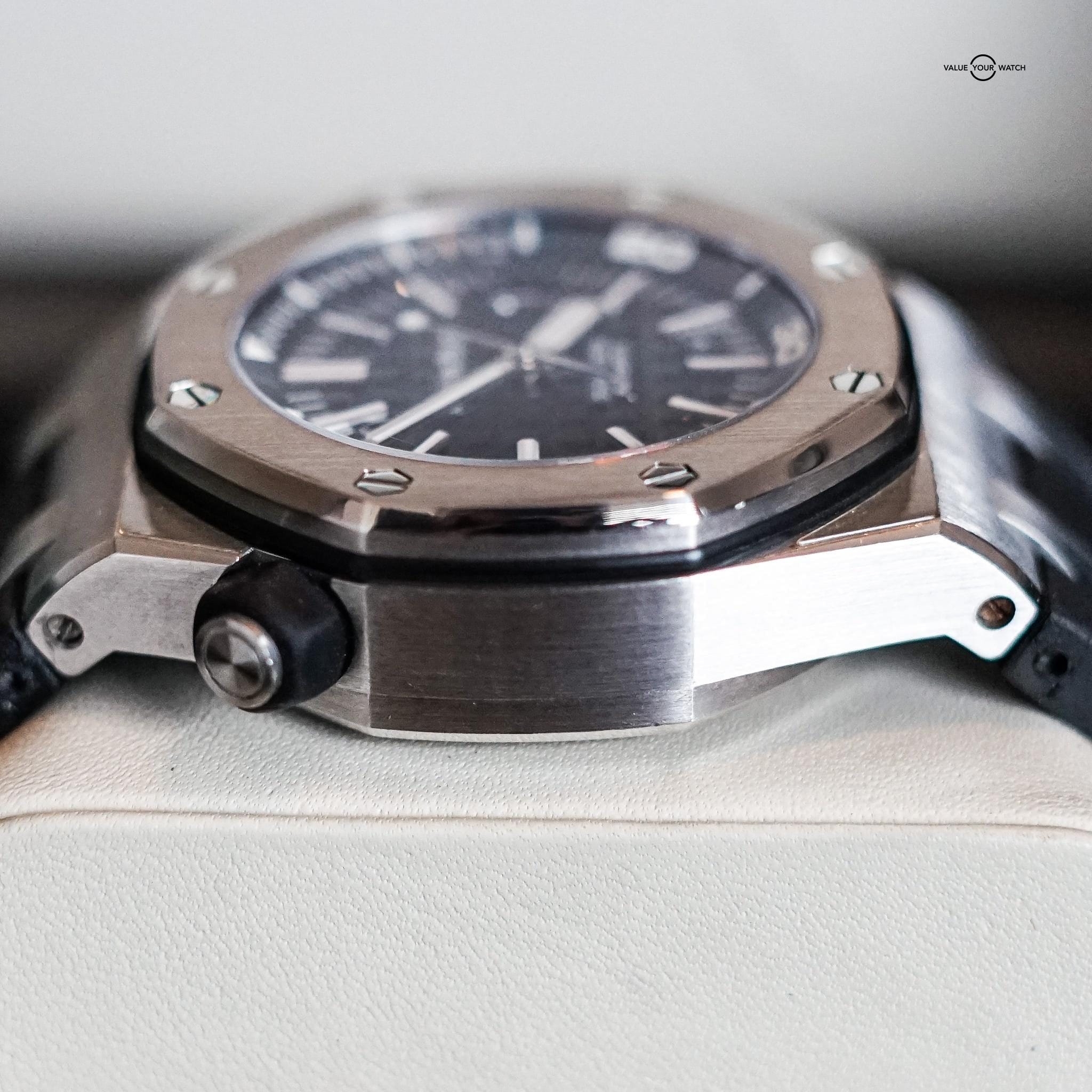 AUDEMARS PIGUET Royal Oak Offshore 42 Steel Black BOX & PAPERS SERVICED- 15703ST - Image 10