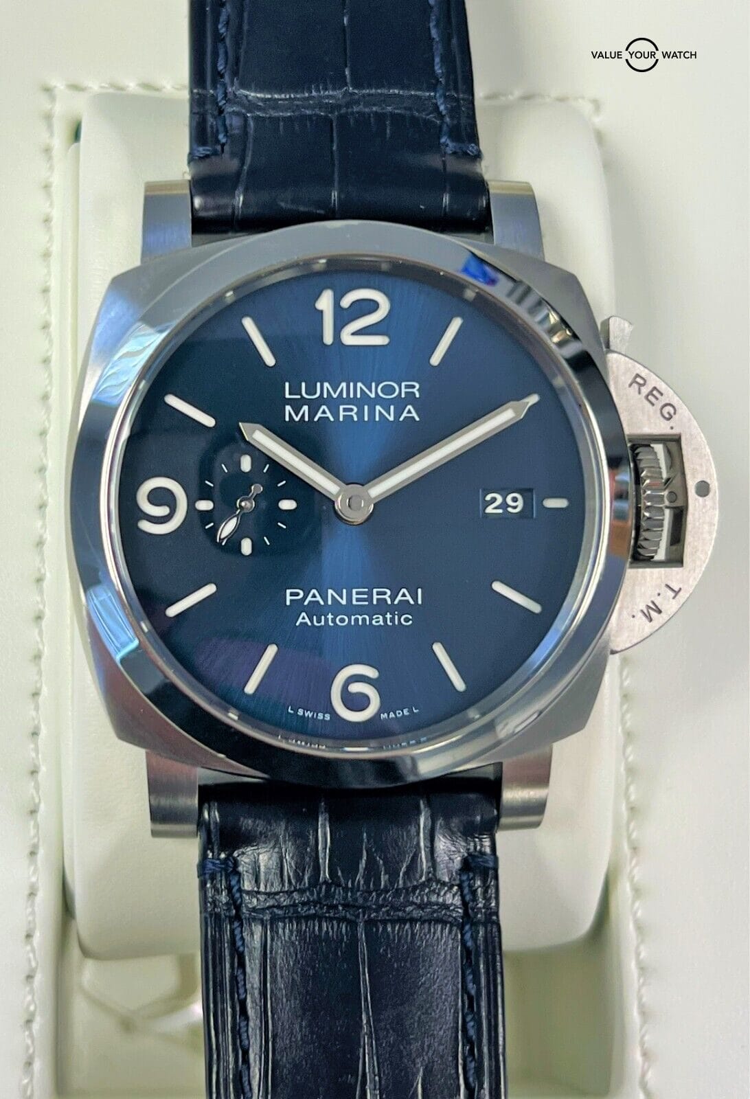 Panerai Luminor Marina Blue Dial 44mm PAM01313 PAM1313 BOXES/PAPERS! - Image 2
