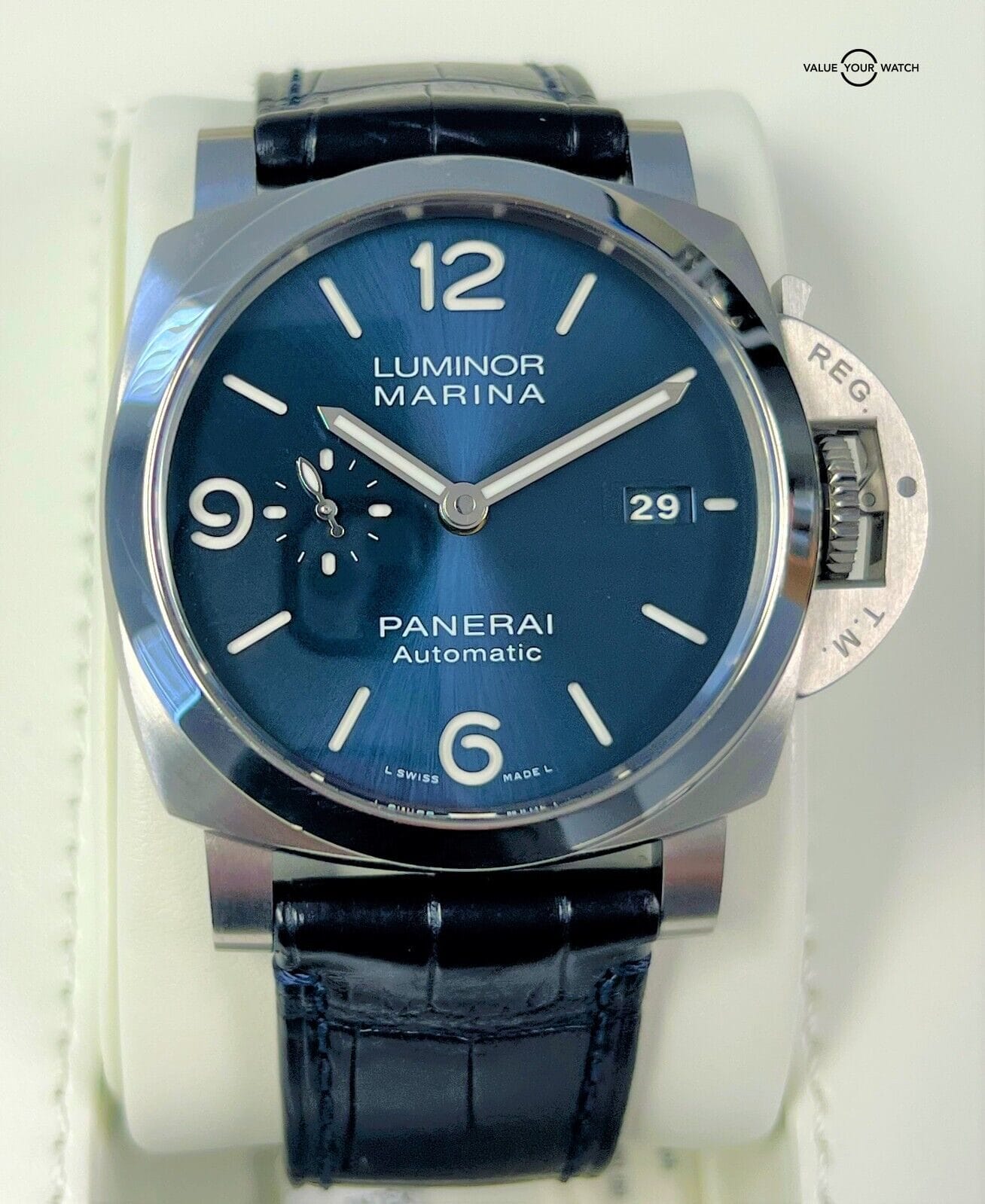 Panerai Luminor Marina Blue Dial 44mm PAM01313 PAM1313 BOXES/PAPERS! - Image 3