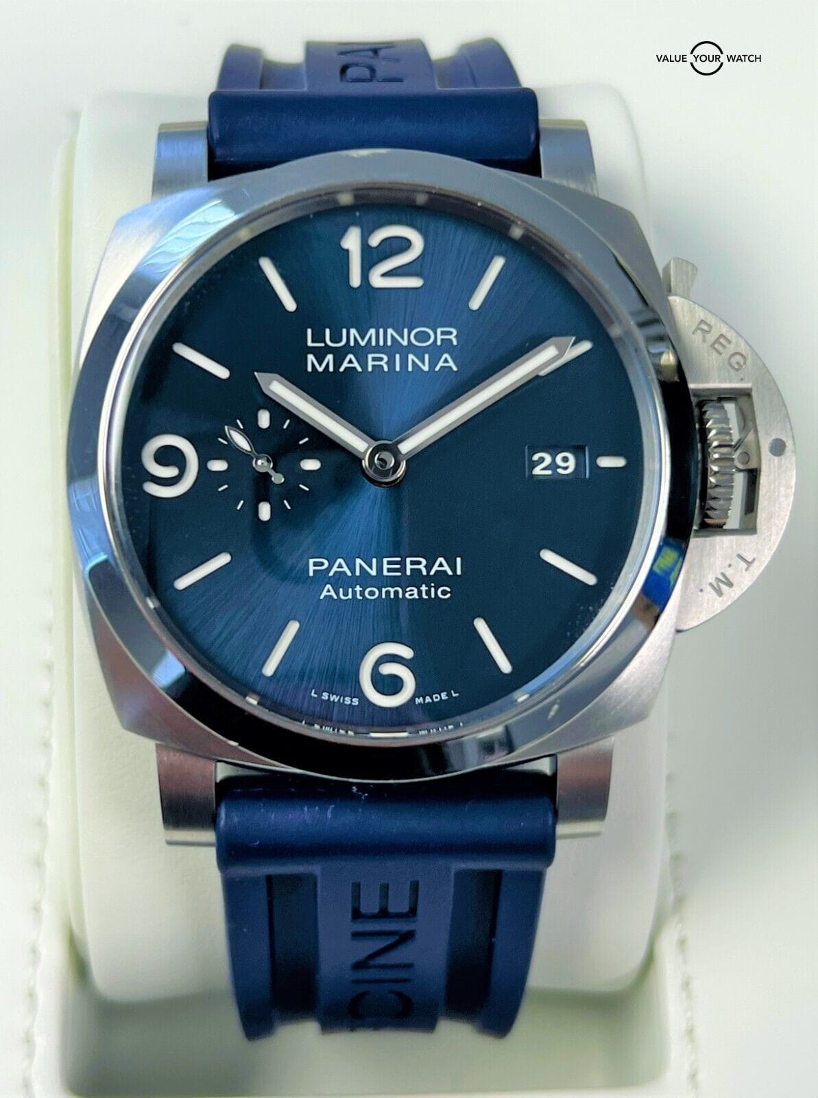 Panerai Luminor Marina Blue Dial 44mm PAM01313 PAM1313 BOXES/PAPERS! - Image 4