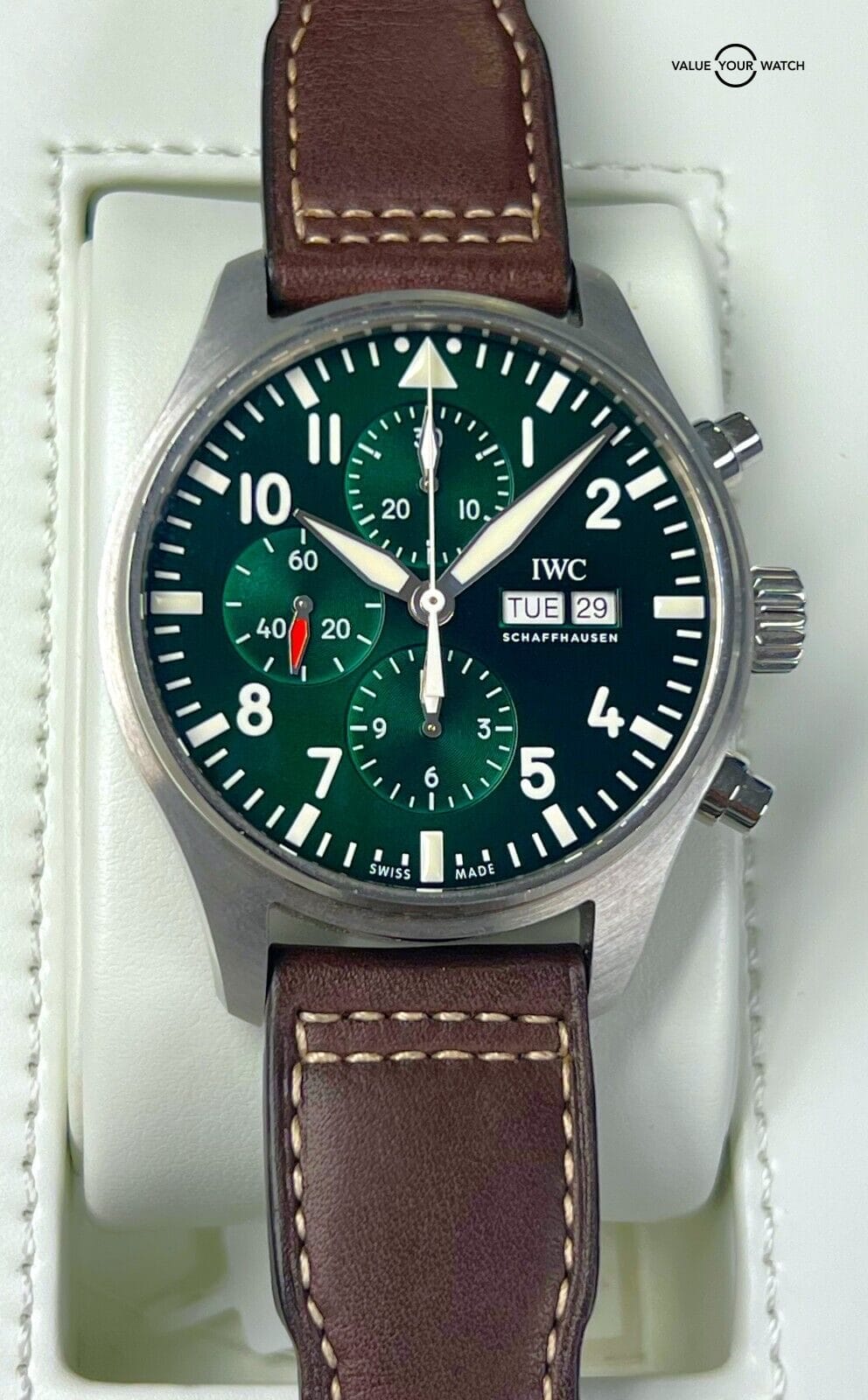 Limited Edition Iwc Racing Green Pilot IWC Pilot's Chronograph