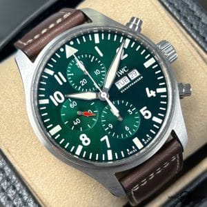 IWC Pilot’s Chronograph Racing Green Dial 43mm IW377726 BOXES/PAPERS!