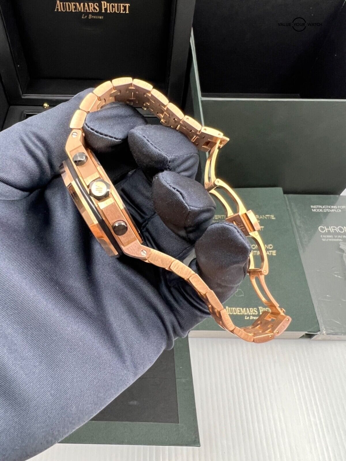 2017 Box Papers Audemars Piguet Royal Oak Offshore Salmon Dial Rose Gold 42mm - Image 2