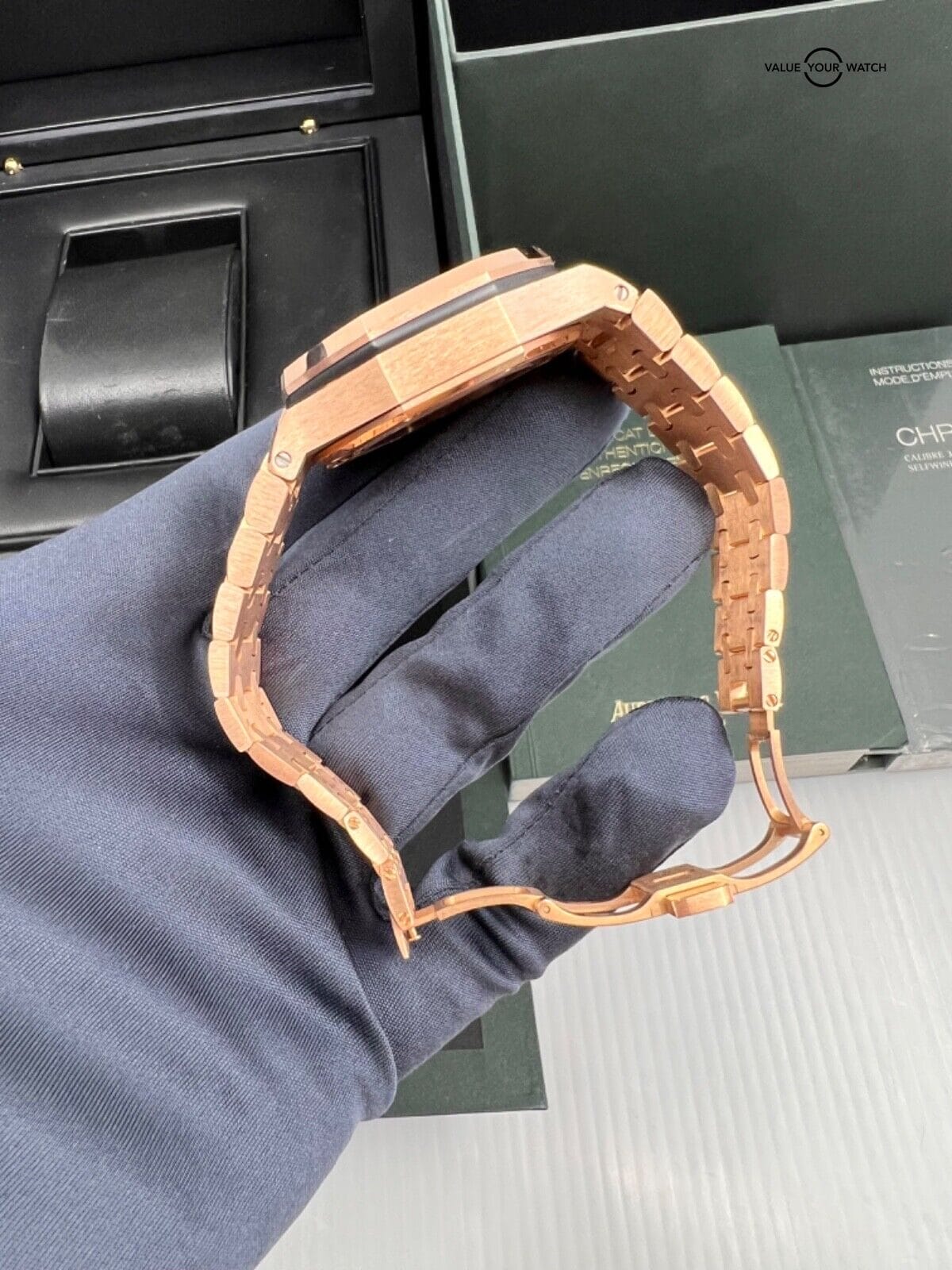 2017 Box Papers Audemars Piguet Royal Oak Offshore Salmon Dial Rose Gold 42mm - Image 4