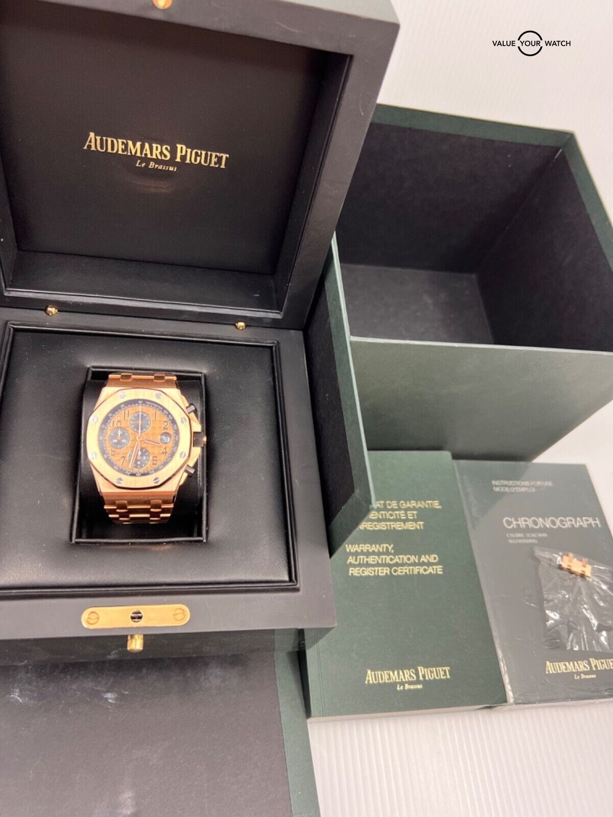 2017 Box Papers Audemars Piguet Royal Oak Offshore Salmon Dial Rose Gold 42mm - Image 7