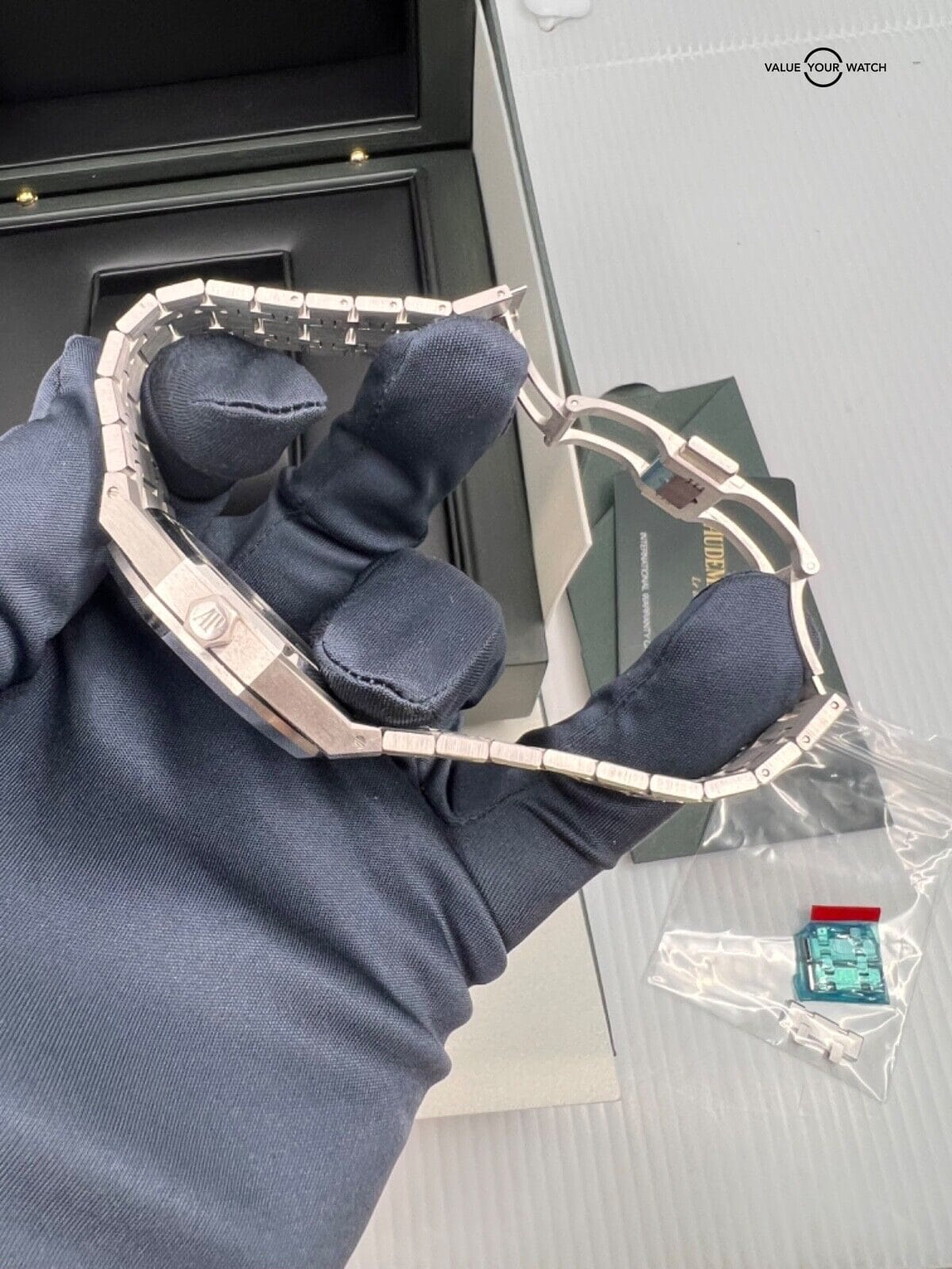 Limited 100 Audemars Piguet Ice Blue Baguette Diamond Dial White Gold AP 41mm - Image 2