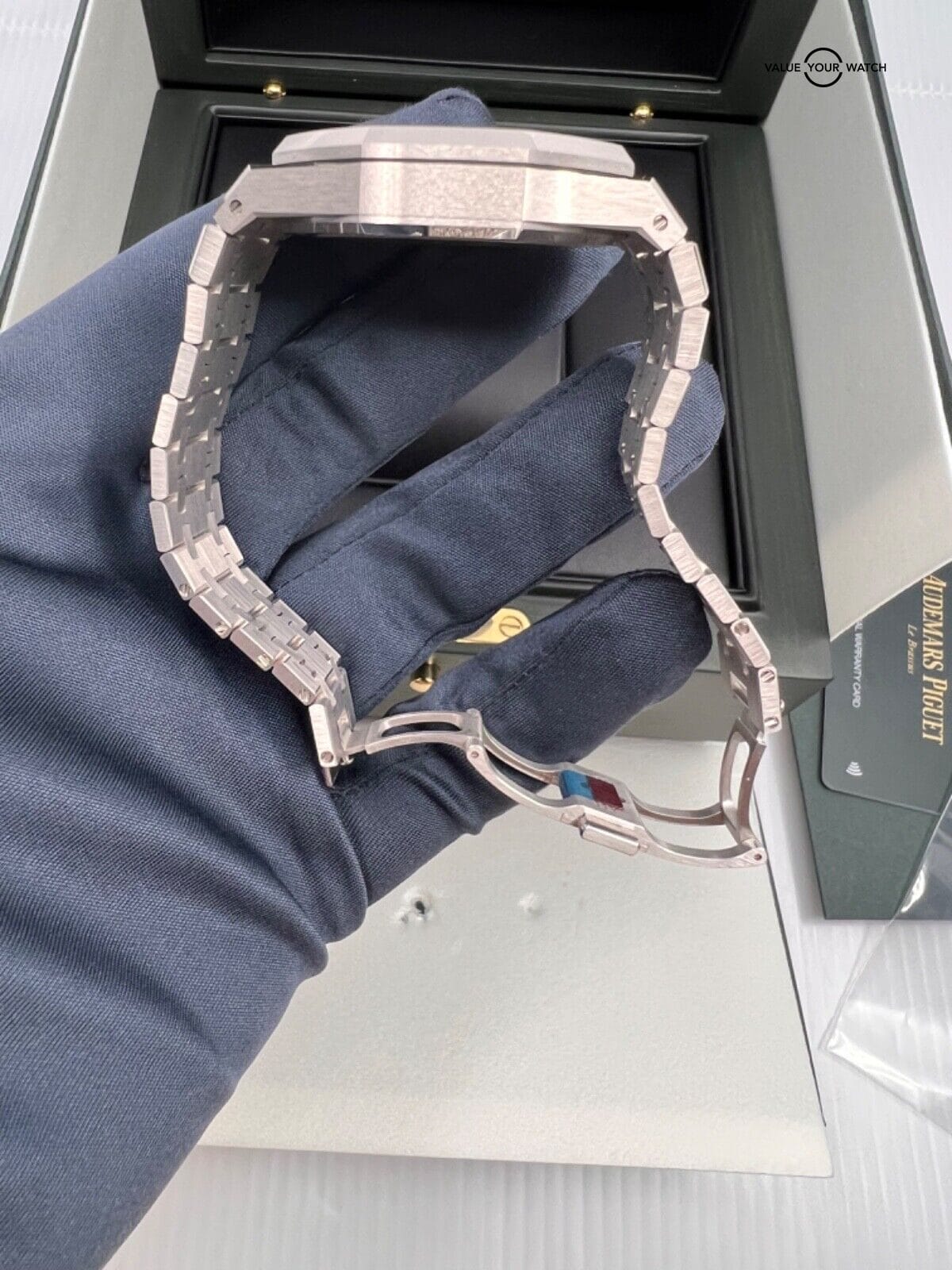 Limited 100 Audemars Piguet Ice Blue Baguette Diamond Dial White Gold AP 41mm - Image 3