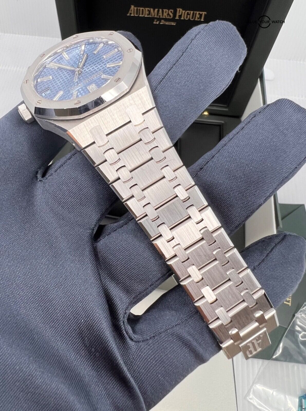 Limited 100 Audemars Piguet Ice Blue Baguette Diamond Dial White Gold AP 41mm - Image 4