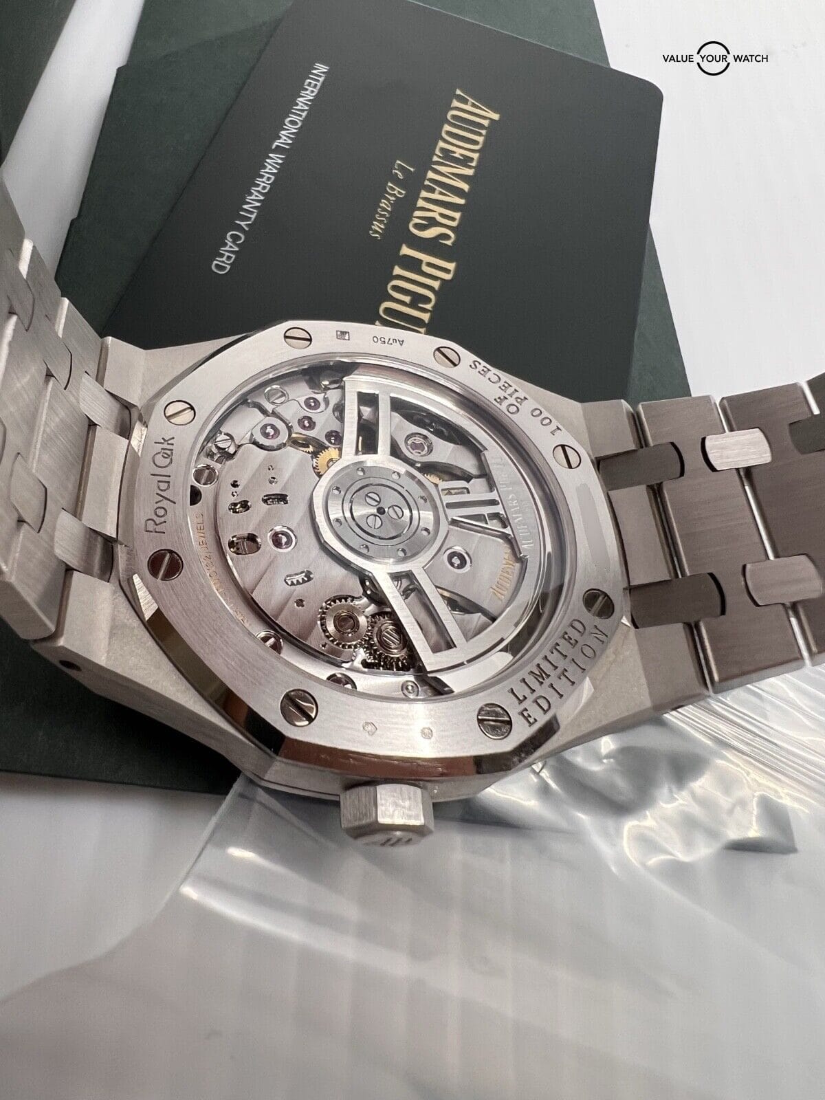 Limited 100 Audemars Piguet Ice Blue Baguette Diamond Dial White Gold AP 41mm - Image 6