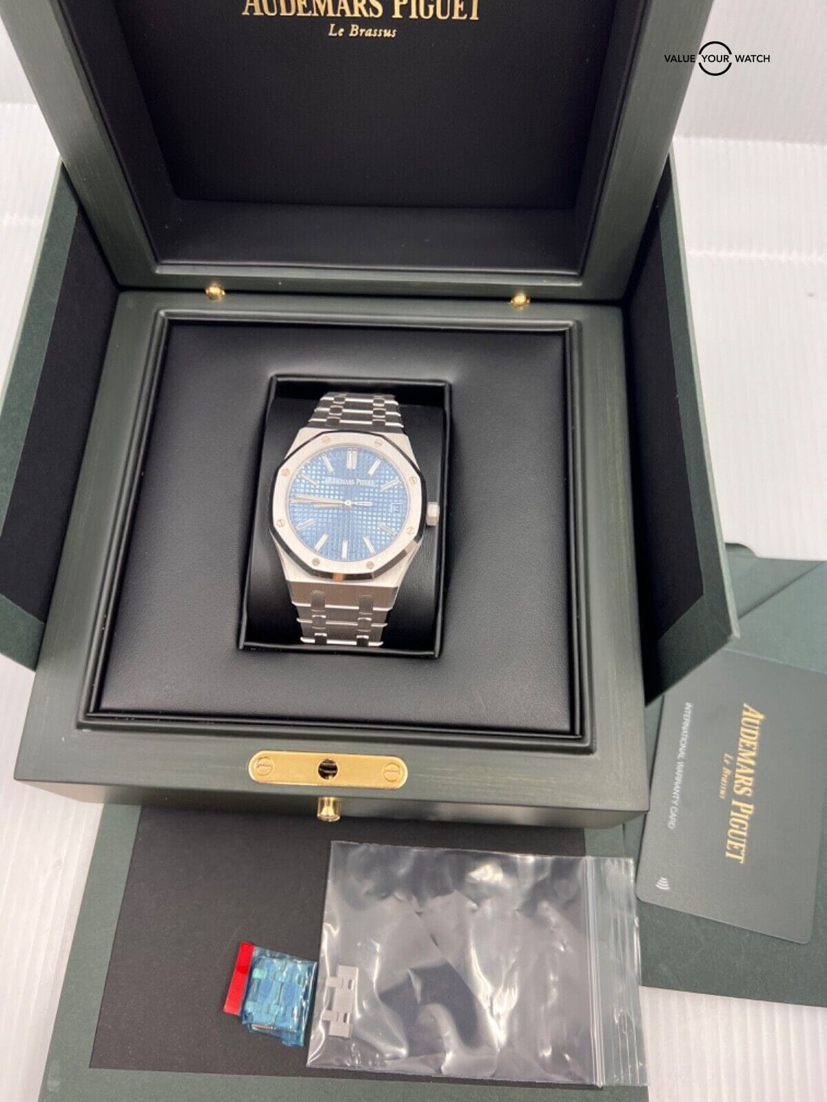 Limited 100 Audemars Piguet Ice Blue Baguette Diamond Dial White Gold AP 41mm - Image 7