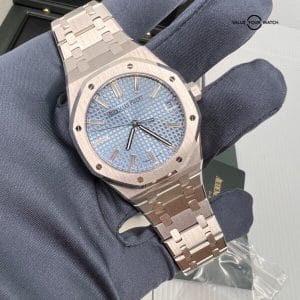Limited 100 Audemars Piguet Ice Blue Baguette Diamond Dial White Gold AP 41mm