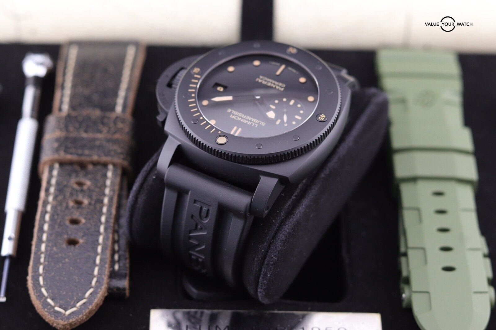 Panerai Luminor Submersible 1950 3 Days Auto Ceramic Mens Strap Watch PAM 508 - Image 13
