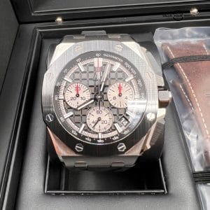 Ceramic Bezel 43mm Black Dial Audemars Piguet AP Royal Oak Offshore Chronograph