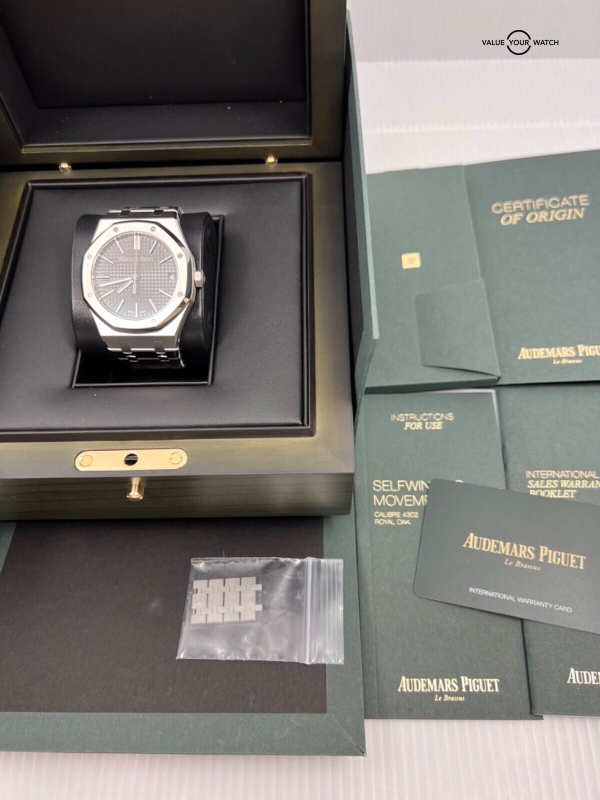 2022 50th Anniversary Complete Set Audemars Piguet Royal Oak Grey Dial 15510st - Image 6