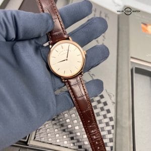 Rose Gold 40mm Complete Set A.LANGE & SOHNE SAXONIA 211.032 Hand Engraved Bridge