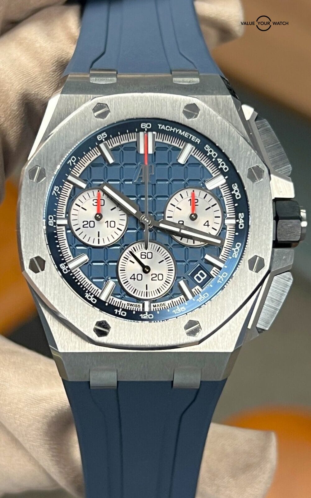 Audemars Piguet Royal Oak Offshore 43mm 26420TI Blue Dial BOX/PAPERS! - Image 2